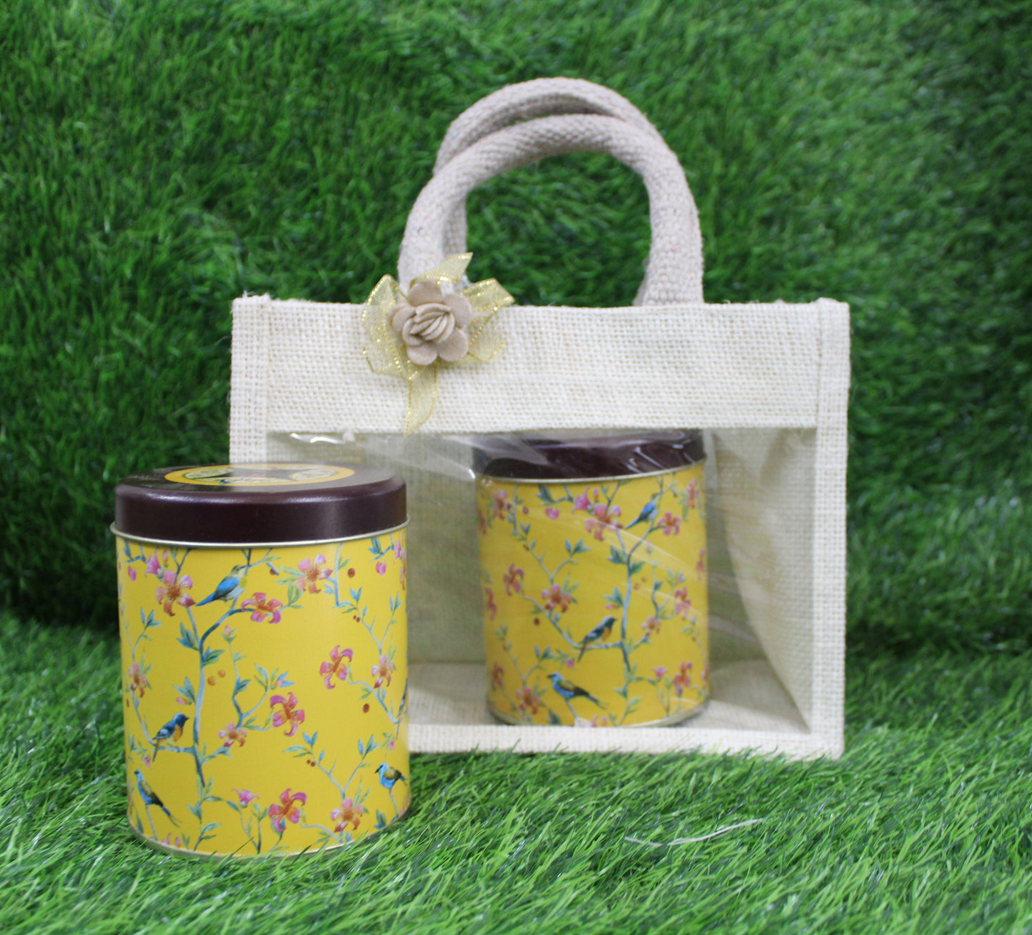 Jute Wedding Gift Bags (1 pieces and two jars) for Gift Hampers