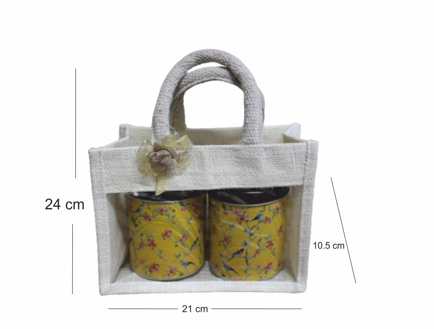 Jute Wedding Gift Bags (1 pieces and two jars) for Gift Hampers